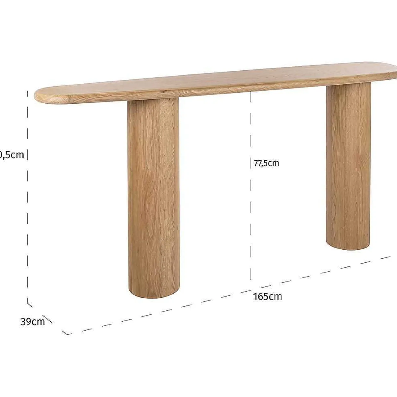 Richmond Interiors Konsolentisch Oakley 165X80> Konsolentische