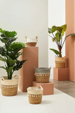 mutoni lifestyle Korb Bridget Grau Natur Rund (3Er-Set)><noscript><img width=