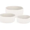 mutoni lifestyle Korb Candor Niedrig Weiss (3Er-Set)> Boxen & Körbe