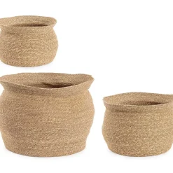 mutoni lifestyle Korb Felicia Hoch Amphore Natur (3Er-Set)> Boxen & Körbe