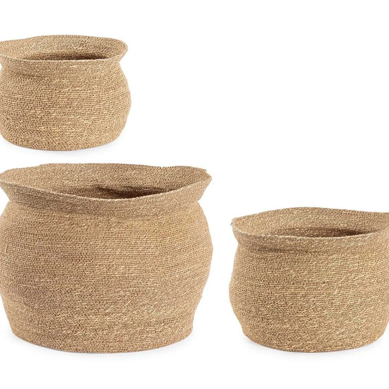 mutoni lifestyle Korb Felicia Hoch Amphore Natur (3Er-Set)> Boxen & Körbe