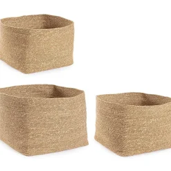 mutoni lifestyle Korb Felicia Hoch Natur (3Er-Set)> Boxen & Körbe