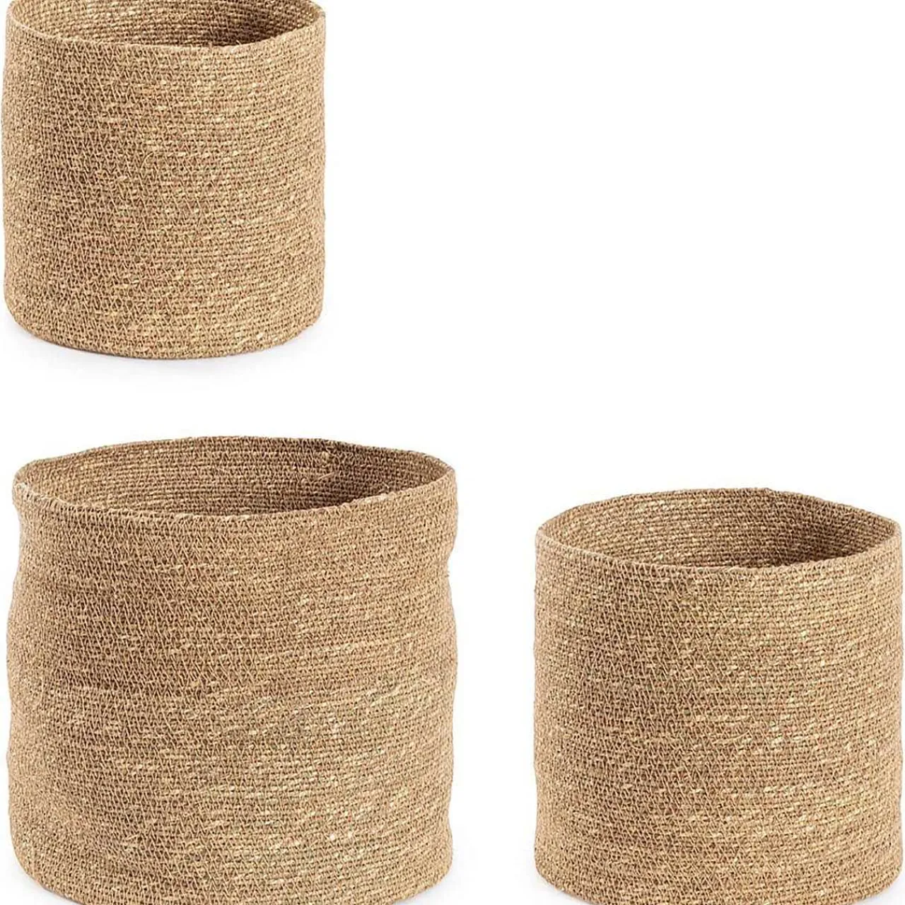 mutoni lifestyle Korb Felicia Rund Hoch Natur (3Er-Set)> Boxen & Körbe