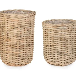 mutoni lifestyle Korb Jefri Natur Oval (2Er-Set)> Boxen & Körbe