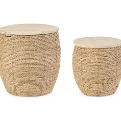 mutoni lifestyle Korb Shakir Natur Rund (2Er-Set)><noscript><img width=