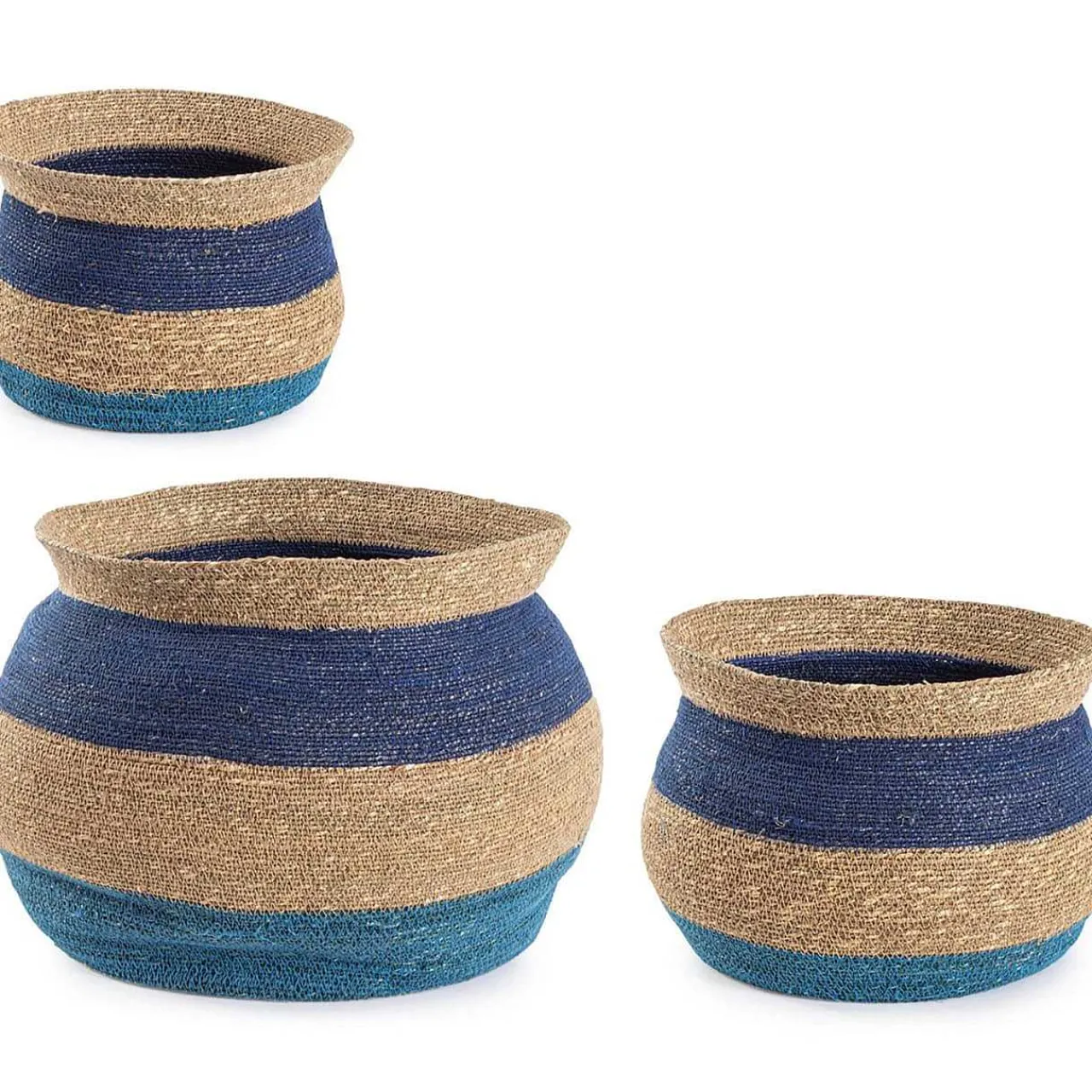 mutoni lifestyle Korb Ylenia Hoch Rund Amphore Natur (3Er-Set)> Boxen & Körbe