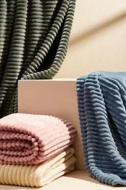 mutoni lifestyle Kuscheldecke Rachele Hellblau 150X200> Tagesdecken & Plaids