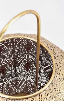 mutoni lifestyle Laterne Larjam Rund Gold> Laternen