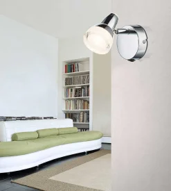 mutoni light Led Strahler Chrom 1Xled> Led-Wandleuchten