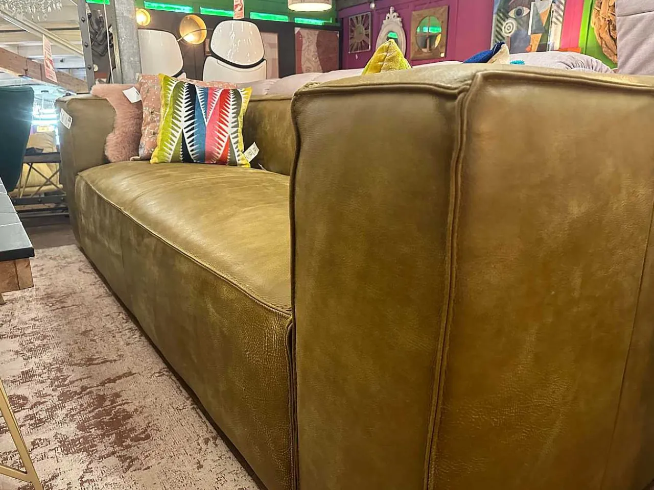 mutoni original Ledersofa Summer S-Africa Muschio 240Cm> Ledersofas