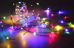 mutoni light Led-Lichterkette Kunststoff Dunkelgrun 200Xrgb Led><noscript><img width=