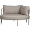 mutoni living Loungebett Mulberry Rund Aluminium Sand 150> Daybeds Und Sonneninseln