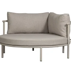 mutoni living Loungebett Mulberry Rund Aluminium Sand 150> Daybeds Und Sonneninseln