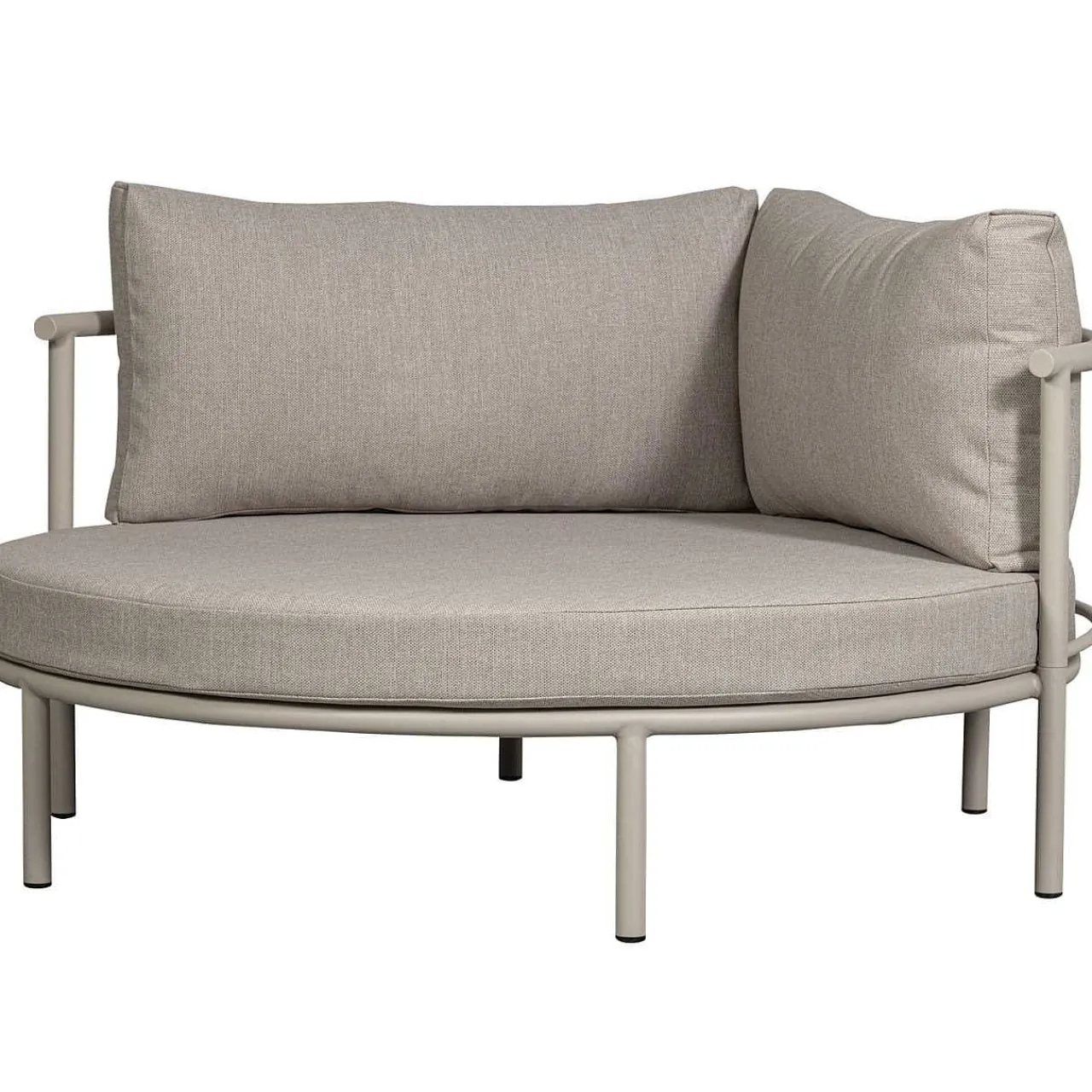mutoni living Loungebett Mulberry Rund Aluminium Sand 150> Daybeds Und Sonneninseln