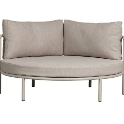 mutoni living Loungebett Mulberry Rund Aluminium Sand 150><noscript><img width=