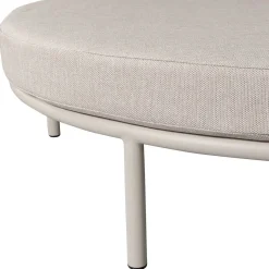 mutoni living Loungebett Mulberry Rund Aluminium Sand 150><noscript><img width=