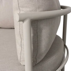 mutoni living Loungebett Mulberry Rund Aluminium Sand 150><noscript><img width=