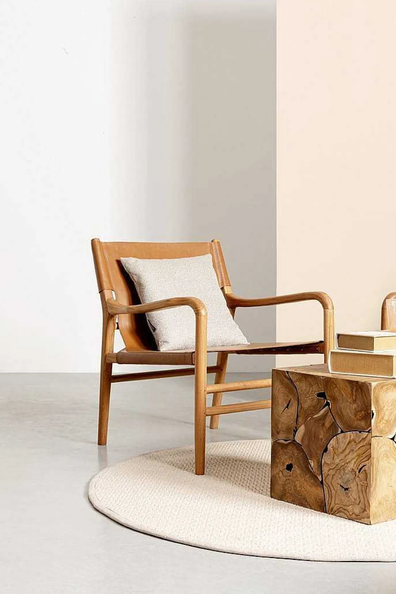 mutoni lifestyle Lounge-Sessel Caroline Cognac> Loungesessel