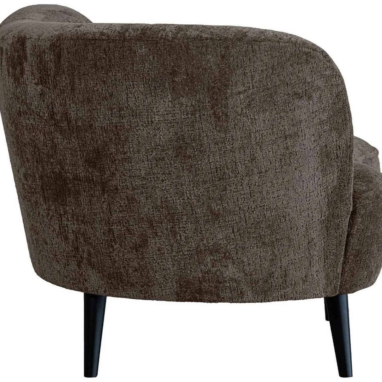 mutoni living Loungesessel Sara Links Chunky Velvet Graubraun> Loungesessel