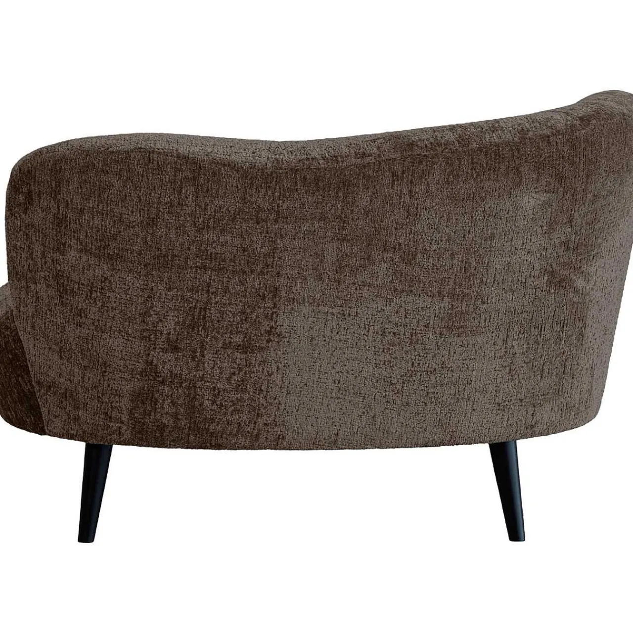 mutoni living Loungesessel Sara Links Chunky Velvet Graubraun> Loungesessel