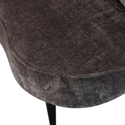 mutoni living Loungesessel Sara Links Chunky Velvet Graubraun><noscript><img width=