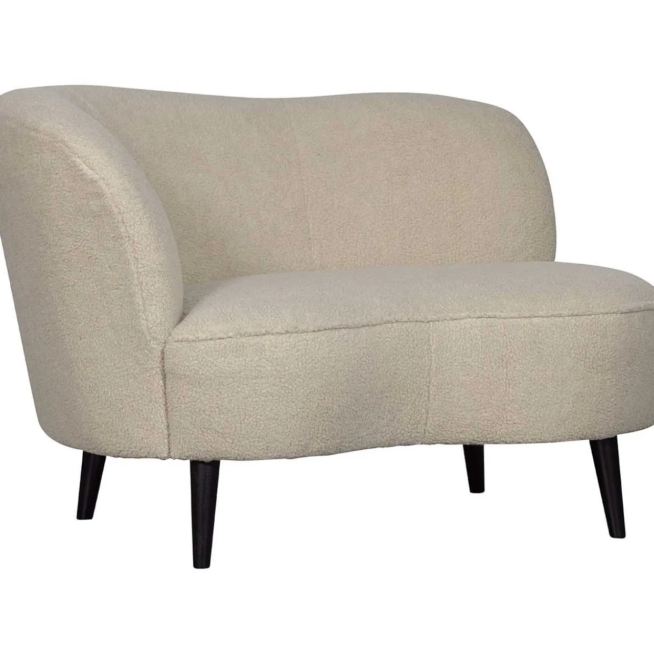 mutoni living Loungesessel Sara Links Teddy Offwhite> Loungesessel