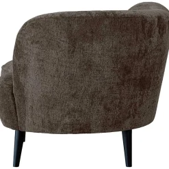 mutoni living Loungesessel Sara Rechts Chunky Velvet Graubraun> Loungesessel