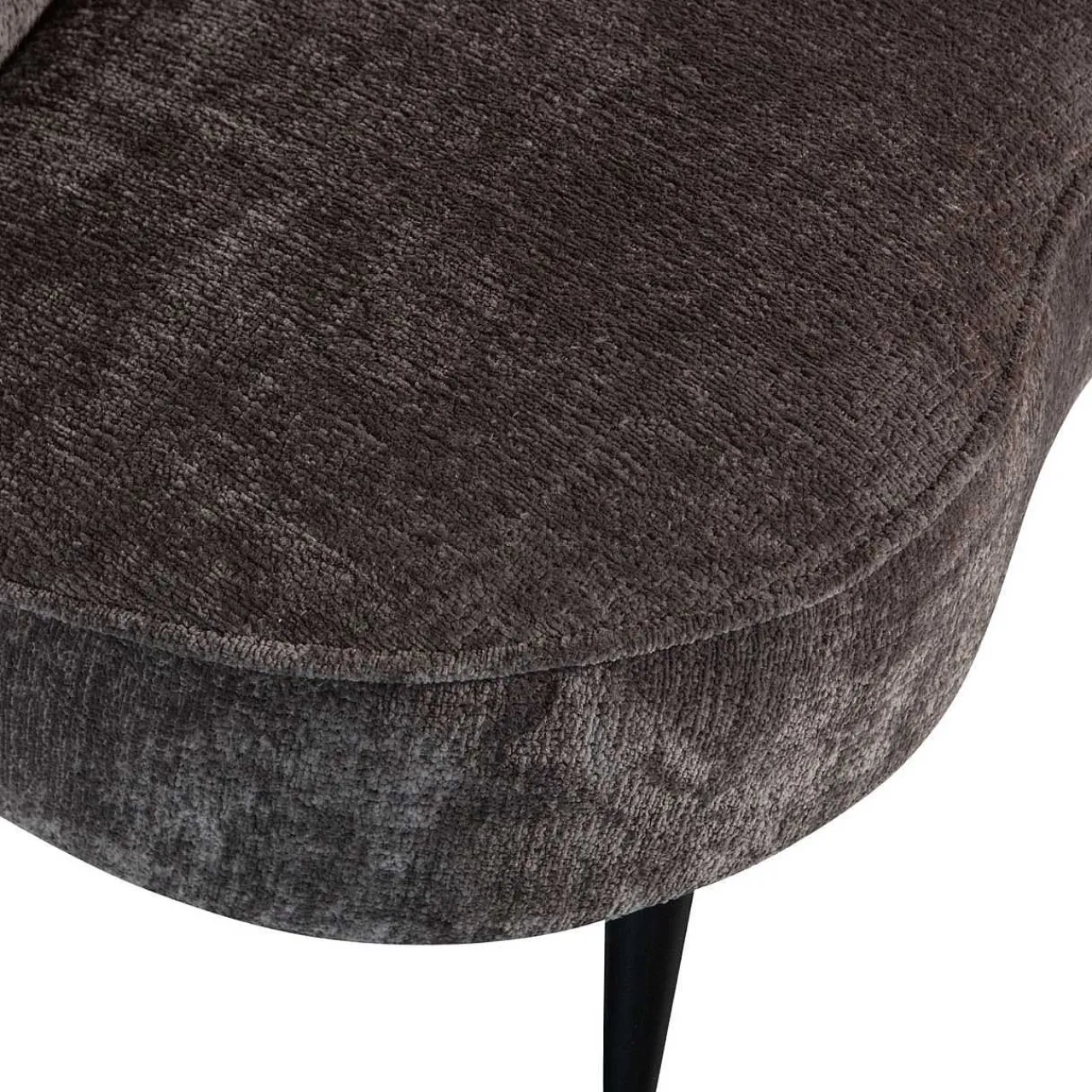 mutoni living Loungesessel Sara Rechts Chunky Velvet Graubraun> Loungesessel