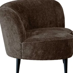 mutoni living Loungesessel Sara Rechts Chunky Velvet Graubraun><noscript><img width=