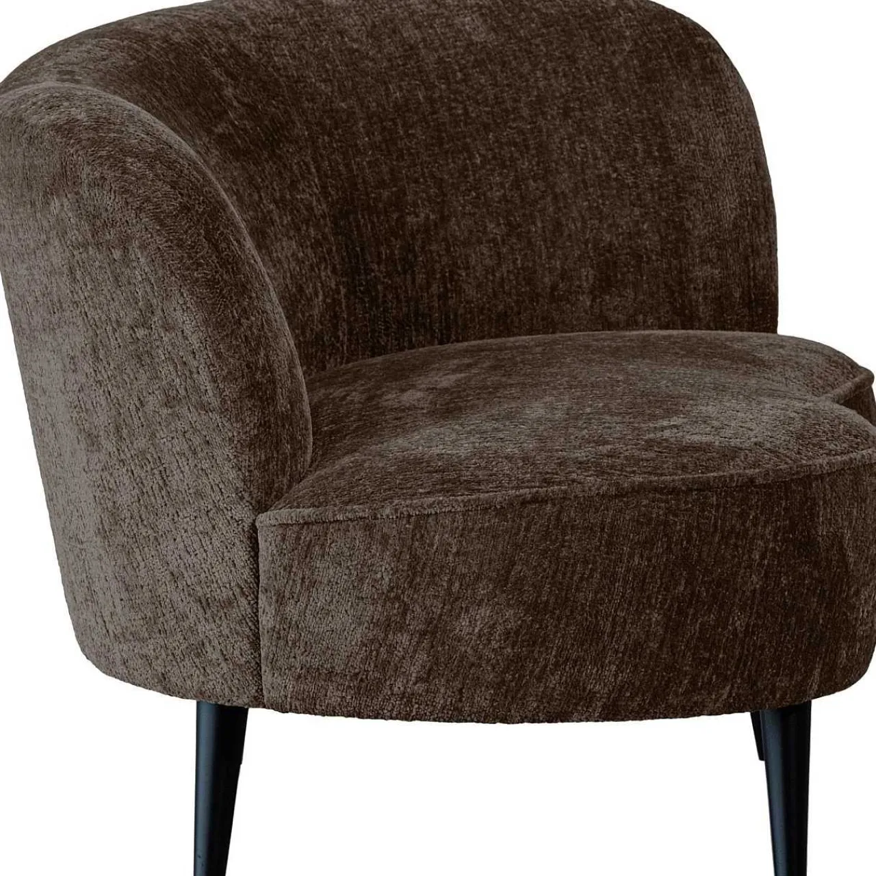 mutoni living Loungesessel Sara Rechts Chunky Velvet Graubraun> Loungesessel