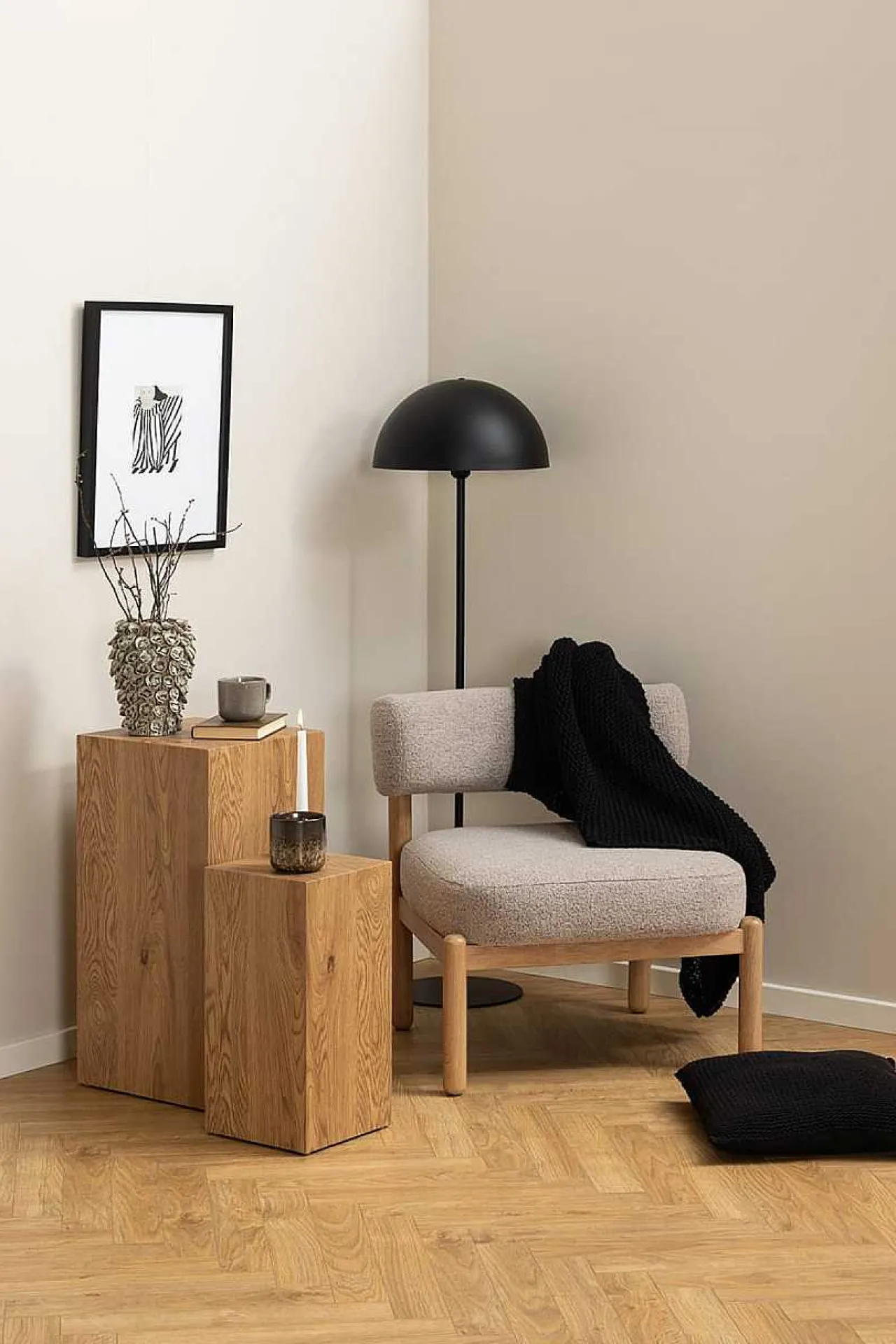 mutoni scandi Loungestuhl Burlington Beige> Loungesessel