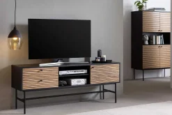 mutoni casual Lowboard Echtholzfurnier 150X40X60 Schwarz><noscript><img width=