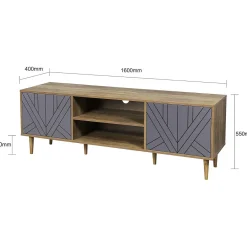 mutoni trend Lowboard Natur 160X40X50 Grau><noscript><img width=