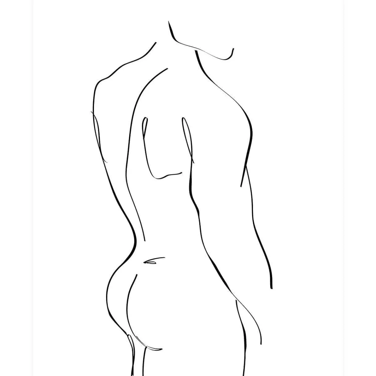 mutoni living Male Art Poster 35.4X45.4> Poster
