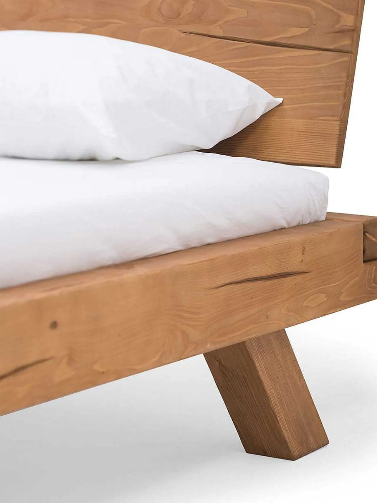 mutoni casual Massivholz Balkenbett Fichte Iii 160X200Cm> Betten