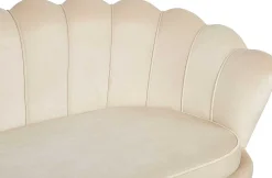 mutoni casual Muschelsofa Samt 3-Sitzer Beige> Stoffsofas