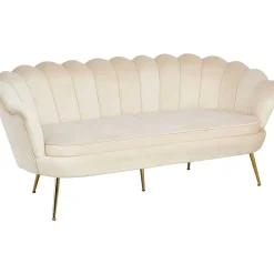 mutoni casual Muschelsofa Samt 3-Sitzer Beige><noscript><img width=