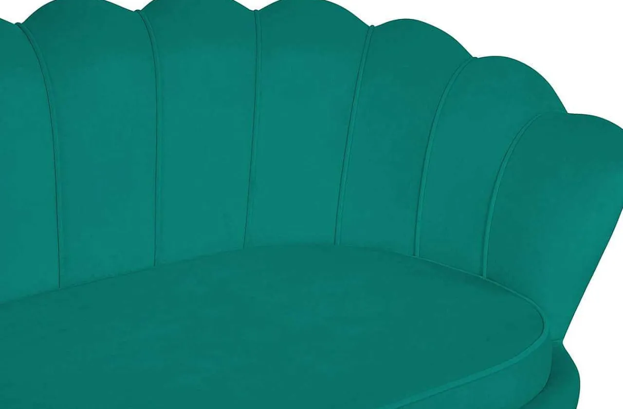 mutoni casual Muschelsofa Samt 3-Sitzer Grun> Stoffsofas