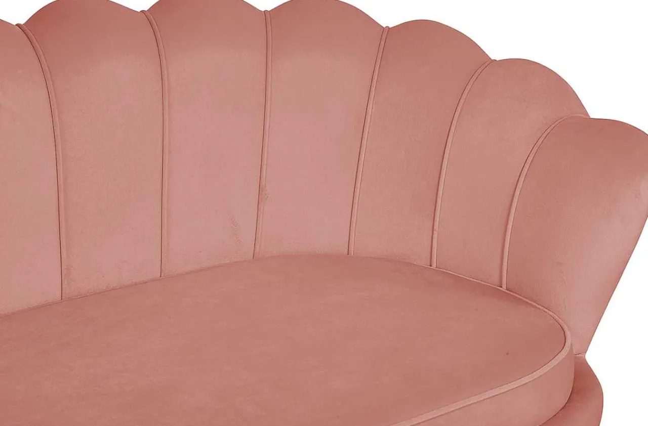 mutoni casual Muschelsofa 3-Sitzer Samt Rose> Stoffsofas
