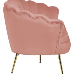 mutoni casual Muschelsofa 3-Sitzer Samt Rose><noscript><img width=