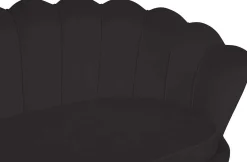 mutoni casual Muschelsofa 3-Sitzer Samt Schwarz><noscript><img width=