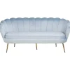 mutoni casual Muschelsofa 3-Sitzer Samt Silberblau> Stoffsofas