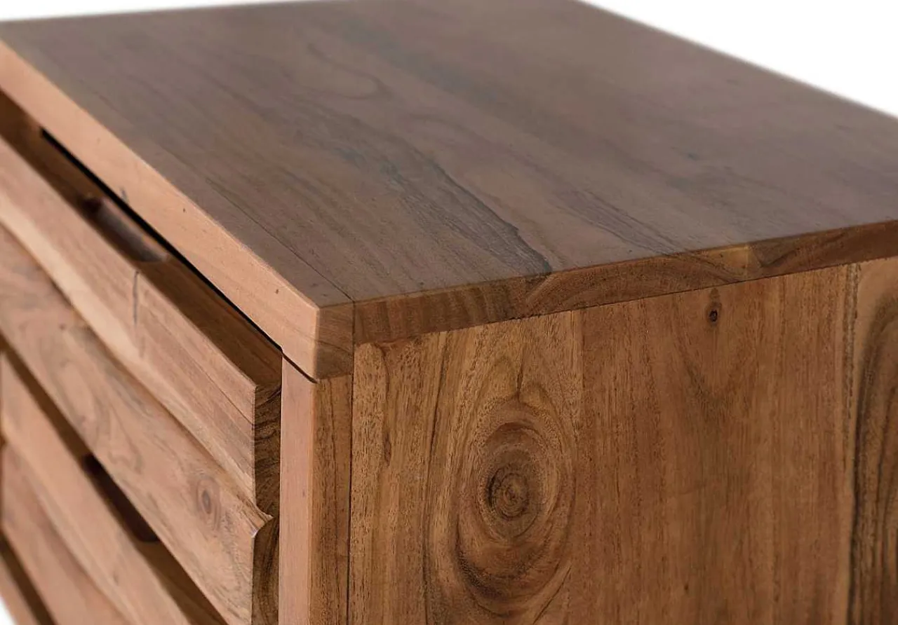 mutoni inspiration Nachttisch Akazienholz Natur 50X56> Schlafzimmer