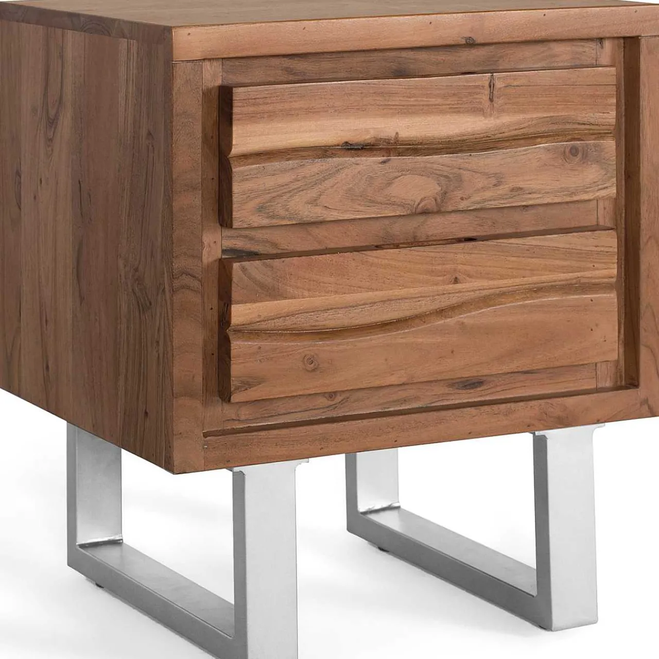 mutoni inspiration Nachttisch Akazienholz Natur 50X56> Schlafzimmer