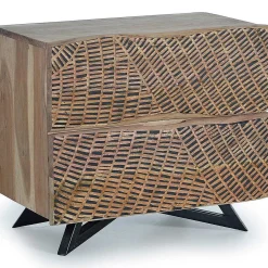 mutoni inspiration Nachttisch Akazienholz Natur 57X50><noscript><img width=