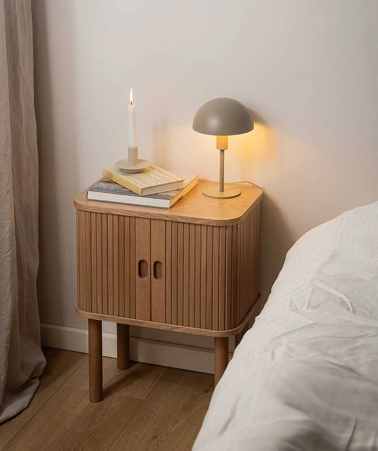 mutoni scandi Nachttisch Langford Natur 45X30> Schlafzimmer