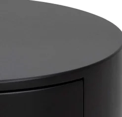 mutoni scandi Nachttisch Parinton Schwarz 40> Schlafzimmer