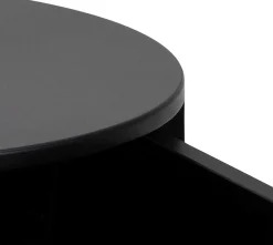 mutoni scandi Nachttisch Parinton Schwarz 40> Schlafzimmer