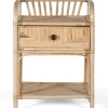 mutoni inspiration Nachttisch Sita Naturrattan 50X65> Schlafzimmer