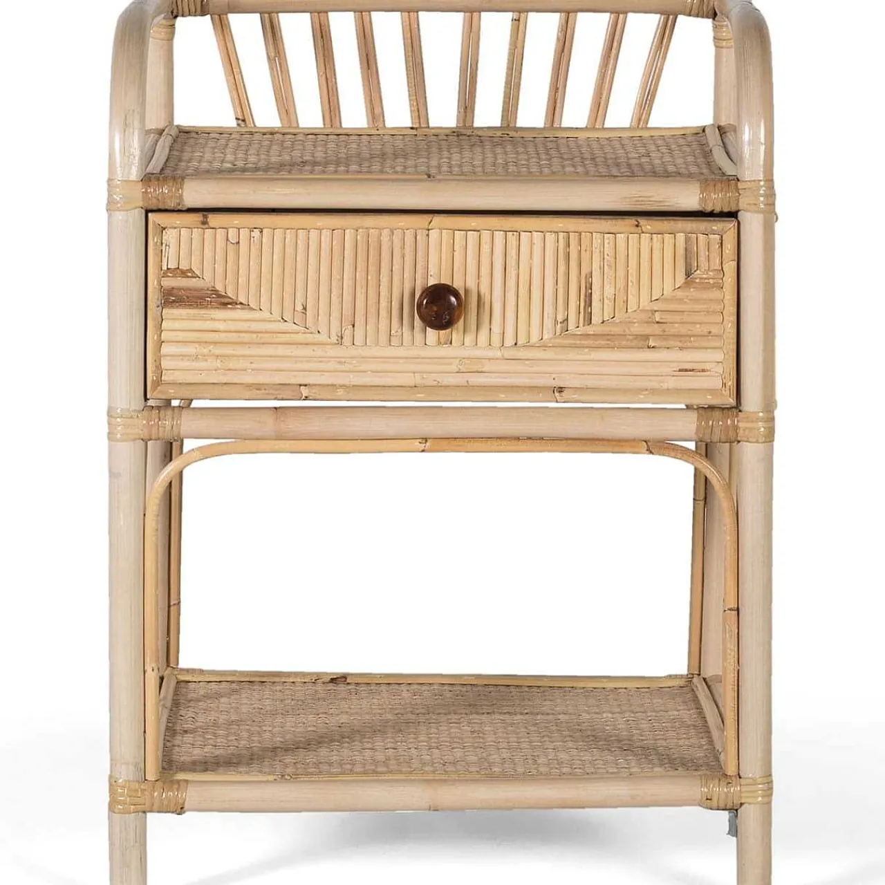 mutoni inspiration Nachttisch Sita Naturrattan 50X65> Schlafzimmer
